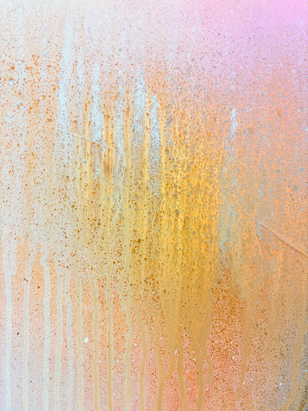 Shadows by Kate Mayer: Soft pastel acrylics on plywood, framed in handmade metal for a modern, abstract look.